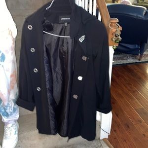 LondonFog black rain coat